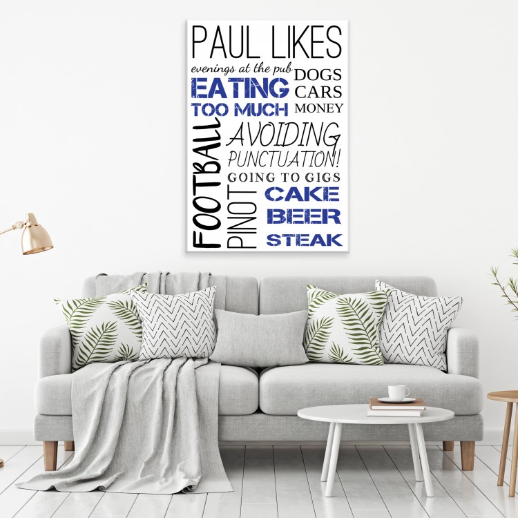'My Likes'  Typography Canvas